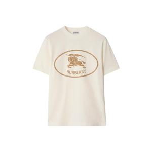 Футболка Cotton Knight stamp Burberry, Chalk