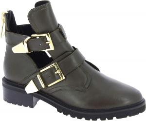 Женские кожаные ботильоны Steve Madden Loft Kaki, Khaki