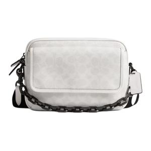 COACH Сумка через плечо из кожи теленка с фирменным покрытием