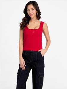 Дени бесшовный топ Guess Factory, красный