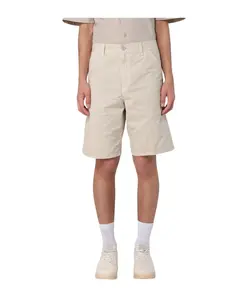 Зеленые хлопковые свободные шорты Carhartt Wip, бежевый