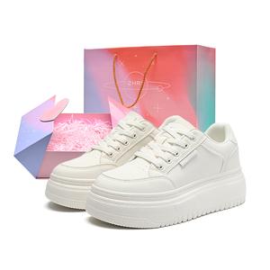 ZHR Кроссовки для скейтбординга женские, низкие, бежевые, бежевая коробка в комплекте