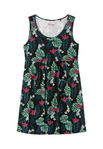 Трикотажное платье без рукавов слегка расклешенного кроя Sheego, цвет Schwarz Gemustert