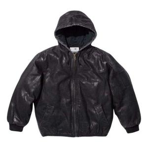Куртка x mm6 maison margiela foil hooded work jacket 'black' Supreme, черный