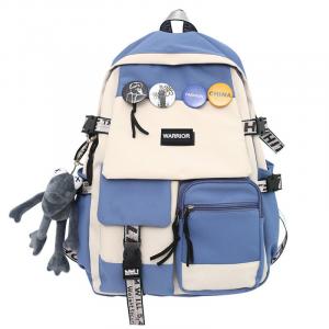 Рюкзак унисекс WARRIOR, Синий/Белый