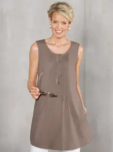 Классическая блузка-топ Basics Classic Basics, коричневый