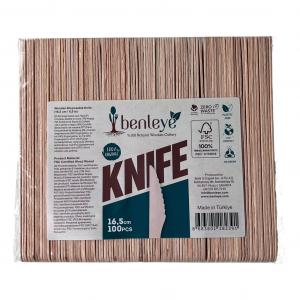 200 одноразовых ножей 16 см из древесины FSC для закусок на гриле одноразовые столовые приборы деревянные столовые приборы benleye