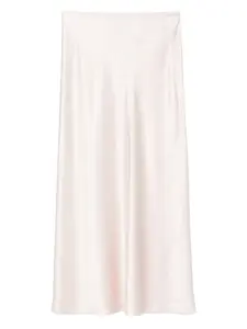 Юбка миди из шелка Isaak с косым кроем JOSEPH, розовый