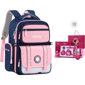 Disney Микки рюкзак большой детский розовый, Backpack+Stationery Set