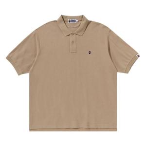 Поло BAPE Ape Head One Point Polo 'Beige'