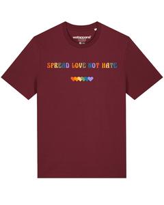 Рубашка Watapparel Spread Love not Hate, бордовый