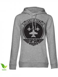 Толстовка серого цвета TOP GUN