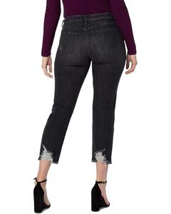 Джинсы Liverpool Los Angeles Kennedy Crop Straight w/ Fray Hem in Costa Mesa, цвет Costa Mesa