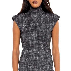 Свитшот без рукавов с молнией и воротником-стойкой Dai Moda