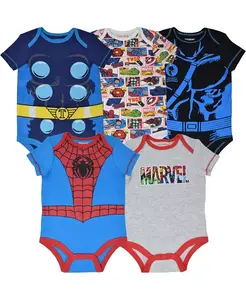 Боди для мальчиков Spider-Man, набор из 5 штук Avengers, мультиколор