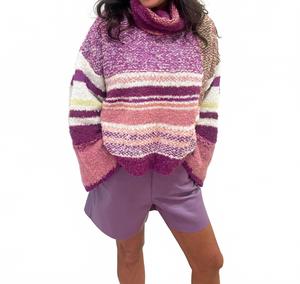 Лавандовые шорты из искусственной кожи FATE