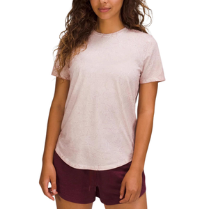 Футболка Love Women's Crew Neck Moderate Straight Fit Lululemon, washed smoky topaz/mmtv