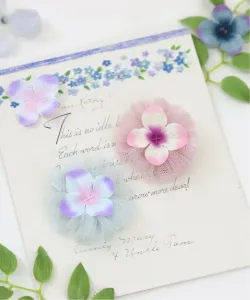 Заколки для волос в виде цветов (набор из 2 шт.) Panpantutu, цвет Hydrangea Tulle Pk & Lavender