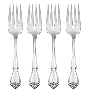 Набор «Настоящая роза»/4 вилки для салата Oneida, silver