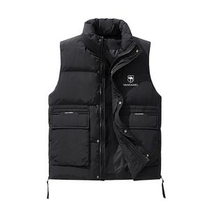 Жилет мужской с воротником стойкой VanCamel, черный