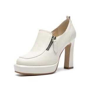 Туфли женские на высоком каблуке Zhr, бежевый