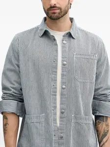 Рабочая рубашка с полосками Barbour, синий