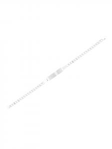 Adeliás Женский браслет - браслет из нержавеющей стали в виде цепочки, 18 см, серебристый