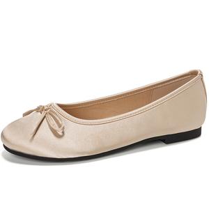 Повседневные однобортные туфли женские Lan Miao, Apricot