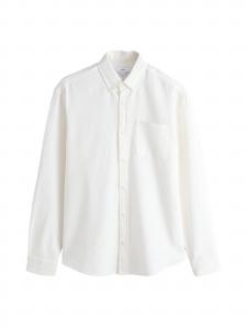 Next Рубашка на пуговицах Regular fit в белом цвете