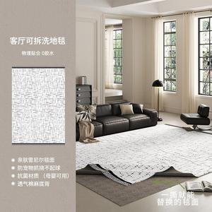 AOVOC Ковер 200х300 см для гостиной/спальни съемный и моющийся, в стиле light luxury, устойчивый к пятнам, chenille