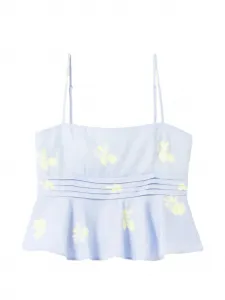 Блузка с цветочным принтом Claudie Pierlot, синий