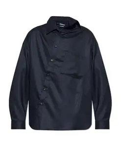 Шерстяная рубашка Cuadro Jacquemus, синий