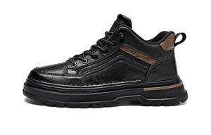 HLA Рабочие ботинки мужские, средней высоты, черные/коричневые