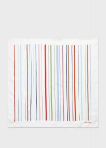 Нагрудный платок "в полоску карандаша" Paul Smith, цвет White