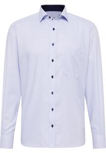 Клетчатая рубашка ETERNA Comfort fit Business Shirt, светло-синий