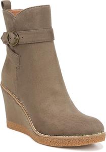 Женские ботильоны ZODIAC Ina на танкетке, Olive Green Microfiber