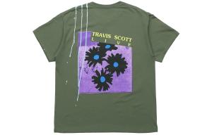 Футболка унисекс зеленая Travis Scott, зеленый