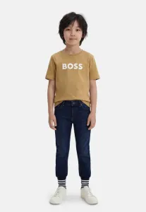 Детская/Подростковая футболка с короткими рукавами, унисекс, с принтом. Boss Kidswear, Dark Stone