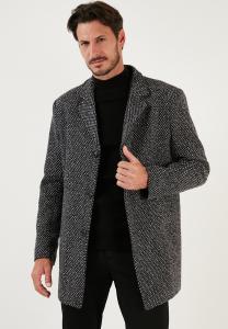 Короткое пальто Classic coat Buratti, цвет Mottled Black