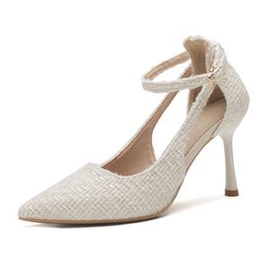 Bamiti Туфли на тонком каблуке высотой 9 см, женские, белые