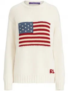 Кашемировый свитер Flag Ralph Lauren Collection, белый