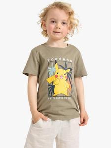 Детская футболка с принтом Pokémon Pikachu Lindex, Light Dusty Khaki