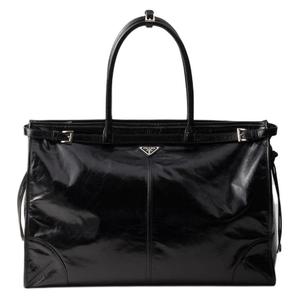 PRADA Сумка-шоппер Bonnie Leather, сумка-шоппер, мужская сумка black