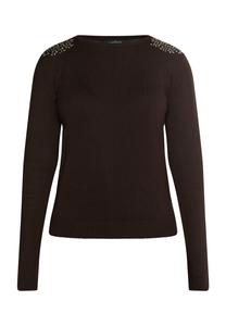 Толстовка usha BLACK LABEL Strickpullover, цвет Dunkelbraun
