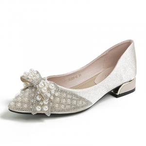 JIUXINGDAO Женские повседневные туфли-лодочки абрикосовые, цвет Apricot