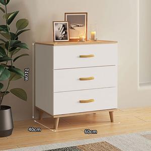 Yu Senyi Комод 50 см для спальни и гостиной из массива дерева, 6 ящиков, само сборка