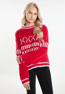 Джемпер IZIA Jumper, Rot/Weiss/Red