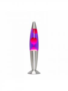 Licht-Erlebnisse Лавовая лампа EEK G (Ш)8,6 x (Д)8,6 x (В)36 см, серебристо-красно-фиолетового цвета