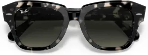 Солнцезащитные очки Ray-Ban унисекс Rb2186 State Street Square, Grey Havana/Grey Gradient