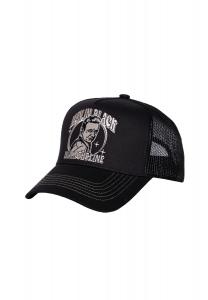 Кепка Trucker с вышивкой спереди Man In Black KING KEROSIN, черный
